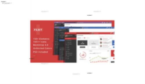 قالب HTML مدیریت وب سایت Flat Plus نسخه 1.2.3
