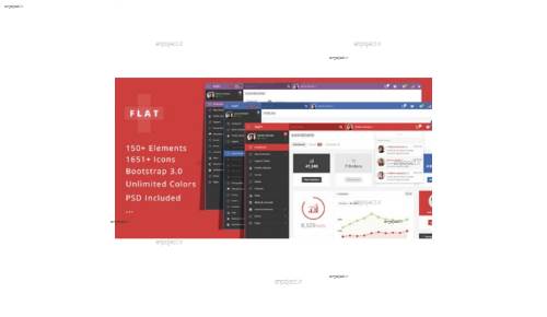 قالب HTML مدیریت وب سایت Flat Plus نسخه 1.2.3