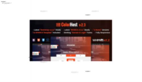 دانلود قالب هاستینگ ColorHost نسخه HTML و WHMCS