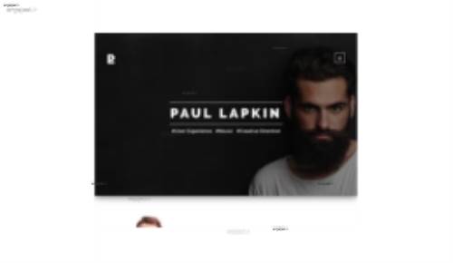 قالب وب سایت Paul Lapkin 