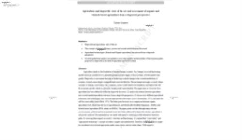 Agriculture and degrowth: state of the art and assessment of organic and biotech-based agriculture from a degrowth perspective