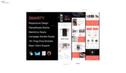 قالب ایمیل شرکتی Smarty به صورت HTML