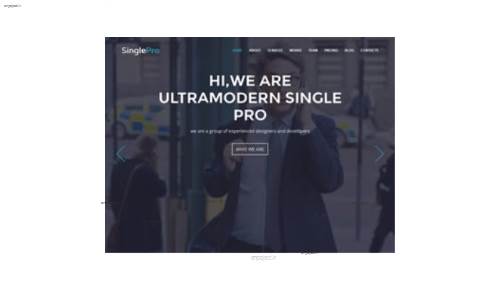 قالب وب سایت SinglePro  قالب وب سایت SinglePro