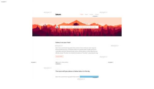 قالب وب سایت Saturn  قالب وب سایت Saturn