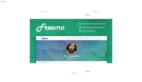 دانلود قالب HTML رزومه کاری و نمونه کار Freemo