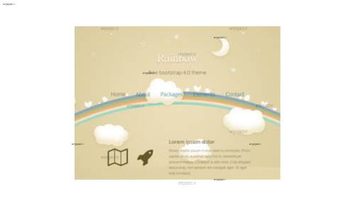 قالب وب سایت Rainbow  قالب وب سایت Rainbow