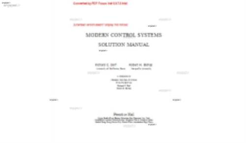 حل المسائل سیستم های کنترل مدرن دورف