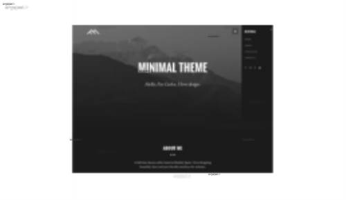 قالب وب سایت Minimal 