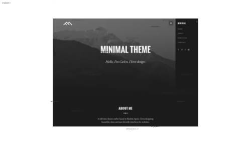 قالب وب سایت Minimal  قالب وب سایت Minimal