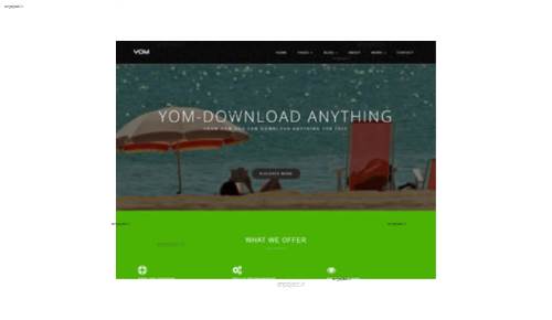 قالب وب سایت Yom  قالب وب سایت Yom