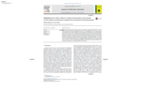 Highlighting the relative effects of surface characteristics and porosity on CO2 capture by adsorbents templated from melamine-based polyaminals