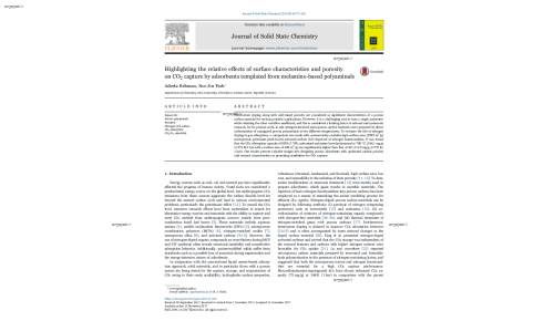 Highlighting the relative effects of surface characteristics and porosity on CO2 capture by adsorbents templated from melamine-based polyaminals