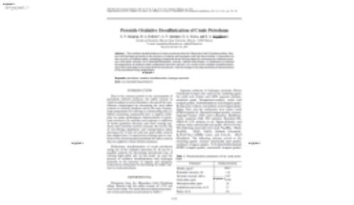 Peroxide Oxidative Desulfurization of Crude Petroleum