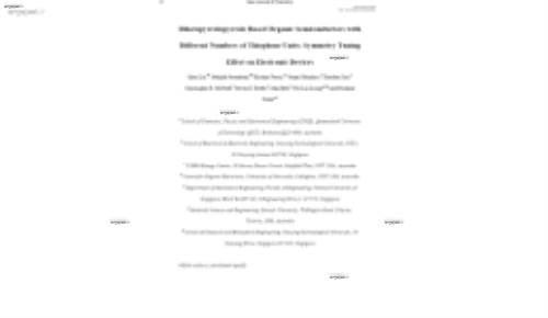 Diketopyrrolopyrrole Based Organic Semiconductors with Different Numbers of Thiophene Units: Symmetry Tuning Effect on Electronic Devices
