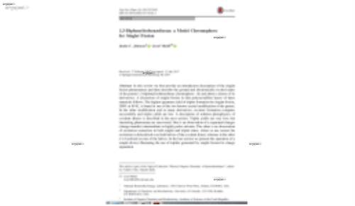 1,3-Diphenylisobenzofuran: a Model Chromophore for Singlet Fission