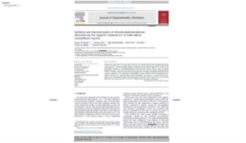 Synthesis and characterization of click-decahydrodecaborate derivatives by the copper(I) catalyzed [3þ2] azide-alkyne