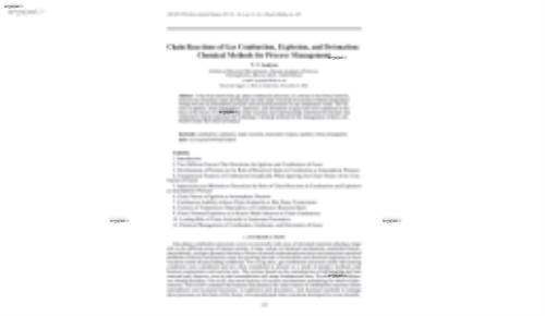 Chain Reactions of Gas Combustion, Explosion, and Detonation: Chemical Methods for Process Management