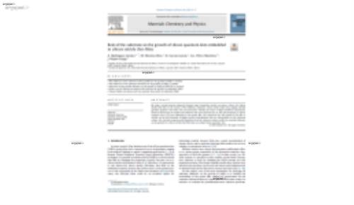 Role of the substrate on the growth of silicon quantum dots embedded in silicon nitride thin films