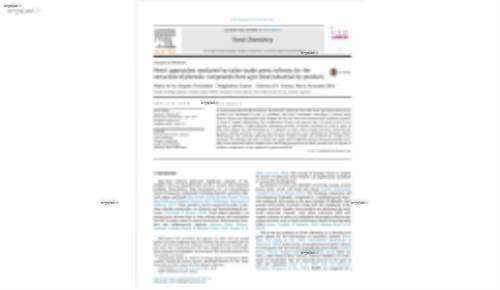Novel approaches mediated by tailor-made green solvents for the extraction of phenolic compounds from agro-food industrial by-products