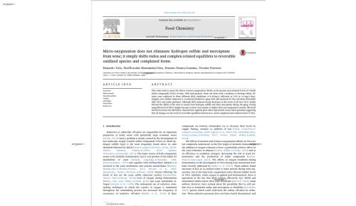 Micro-oxygenation does not eliminate hydrogen sulfide and mercaptans from wine; it simply shifts redox and complex-related equilibria to reversible oxidized species and complexed forms