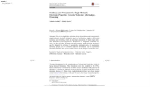 Nonlinear and Nonsymmetric Single-Molecule Electronic Properties Towards Molecular Information Processing