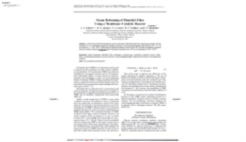 Steam Reforming of Dimethyl Ether Using a Membrane-Catalytic Reactor