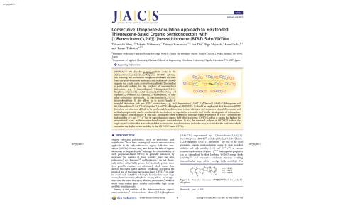 Consecutive Thiophene-Annulation Approach to π‑Extended Thienoacene-Based Organic Semiconductors with [1]Benzothieno[3,2‑b][1]benzothiophene (BTBT) Substructure