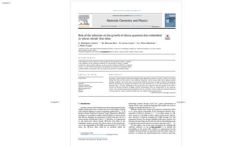 Role of the substrate on the growth of silicon quantum dots embedded in silicon nitride thin films