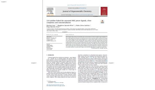2,6-Lutidine-linked bis-saturated NHC pincer ligands, silver complexes and transmetallation