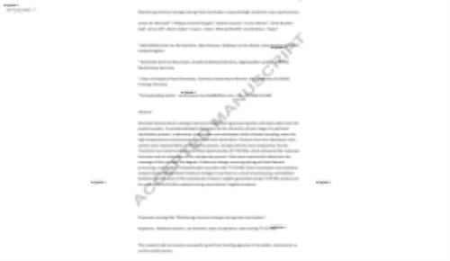 Monitoring chemical changes during food sterilisation using ultrahigh resolution mass spectrometry