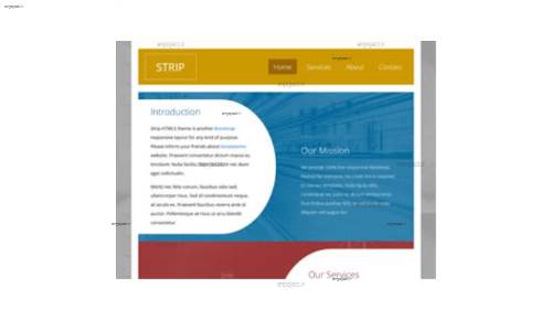 قالب وب سایت Strip 