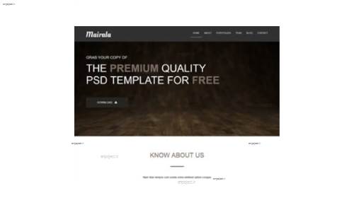 قالب وب سایت Mairala 