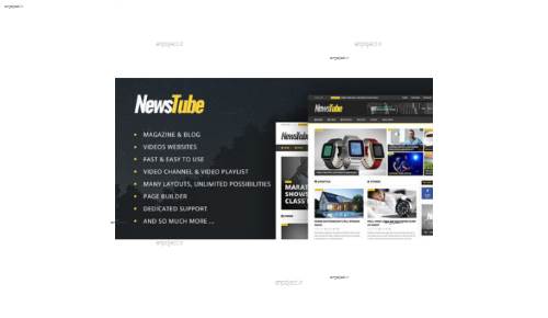 پوسته مجله خبری NewsTube برای وردپرس