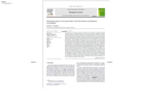 Nutritional aspects of non-prey foods in the life histories of predaceous Coccinellidae