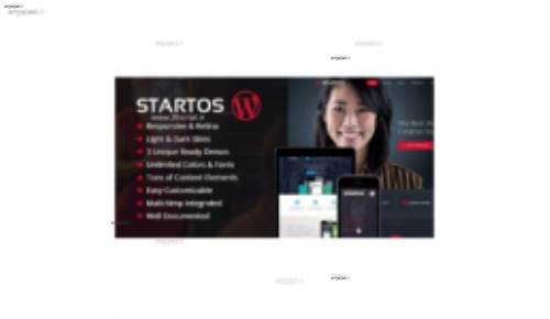 قالب صفحه دانلود App با Startos برای وردپرس