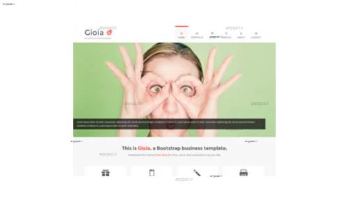 قالب وب سایت Gioia  قالب وب سایت Gioia