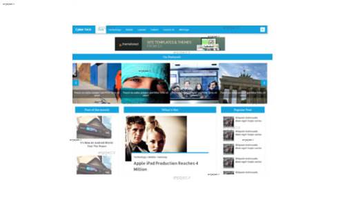 قالب وب سایت Cyber Tech 