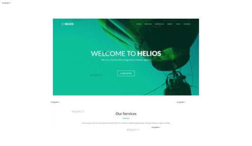 قالب وب سایت Helios  قالب وب سایت Helios