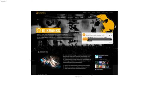 قالب وب سایت DJ Kranks  قالب وب سایت DJ Kranks