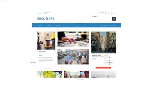 قالب وب سایت Kool Store  قالب وب سایت Kool Store