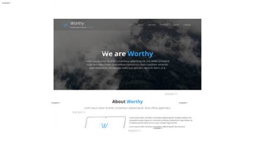 قالب وب سایت Worthy v1.0 