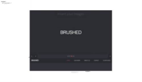 قالب وب سایت Brushed 