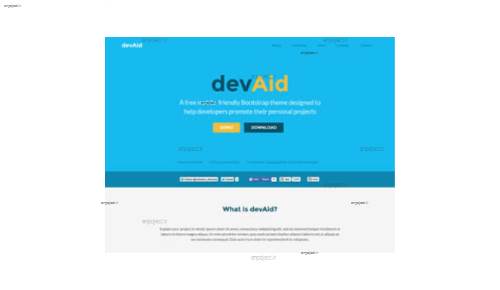 قالب وب سایت devAid  قالب وب سایت devAid