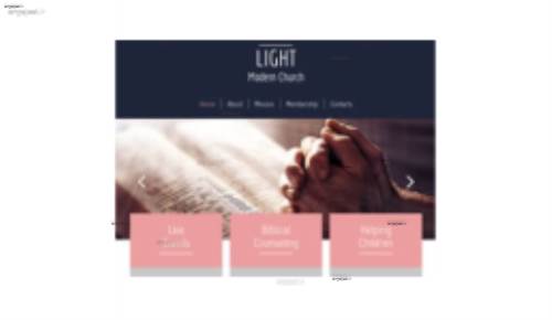 قالب وب سایت Light 