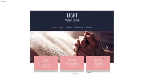 قالب وب سایت Light  قالب وب سایت Light