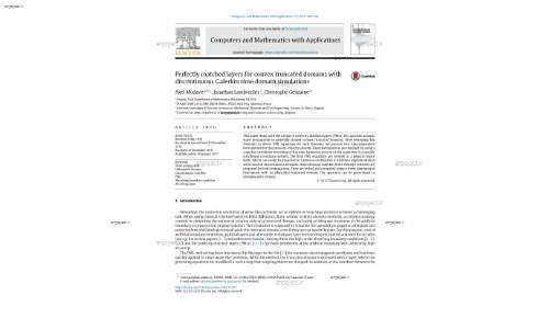 Perfectly matched layers for convex truncated domains with discontinuous Galerkin time domain simulations