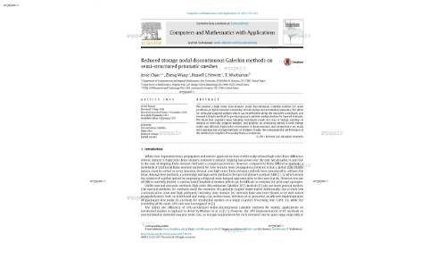 Reduced storage nodal discontinuous Galerkin methods on semi-structured prismatic meshes