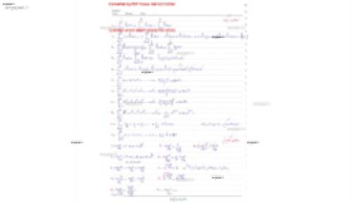 فرمول های مهم و کاربردی در کنکور ارشد