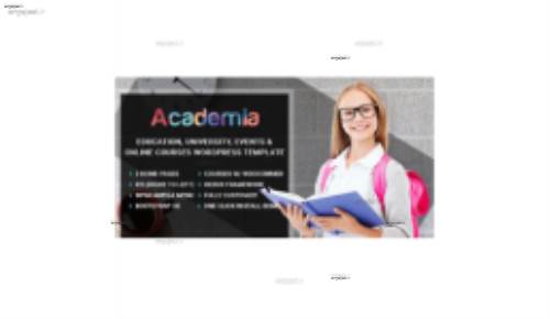 قالب مرکز آموزشی آکادمیا Academia برای وردپرس