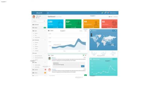 قالب وب سایت AdminLTE 